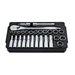 28PC 1/2 DR METRIC SOCKET SET