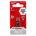 SHOCKWAVE 1" T15 BIT 2PK