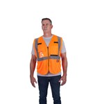 CLASS 2 MESH SAFETY VEST ORG S/M