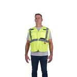 CLASS 2 MESH B/A SAFETY VEST YEL 4X/5X