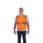 CLASS 2 MESH B/A SAFETY VEST ORG S/M