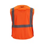 CLASS 2 MESH B/A SAFETY VEST ORG S/M