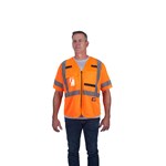 CLASS 3 MESH SAFETY VEST ORG S/M