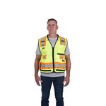 CLASS 2 SURVEYOR SAFETY VEST YEL S/M