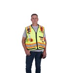 CLASS 2 SURVEYOR SAFETY VEST YEL S/M