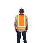 CLASS 2 SURVEYOR SAFETY VEST ORG S/M