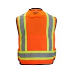 CLASS 2 SURVEYOR SAFETY VEST ORG S/M