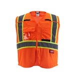 CLASS 2 B/A MESH SAFETY VEST ORG S/M