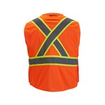 CLASS 2 B/A MESH SAFETY VEST ORG S/M