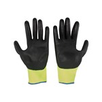 HI-VIS CUT LEVEL 2 POLY DIP GLOVES - S