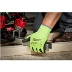 HI-VIS CUT LEVEL 2 POLY DIP GLOVES - S