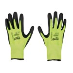 HI-VIS CUT LEVEL 3 POLY DIP GLOVES - XL