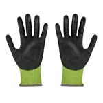 HI-VIS CUT LEVEL 4 POLY DIP GLOVES - XL