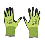 HI-VIS CUT LEVEL 4 POLY DIP GLOVES - XL