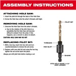 2-1/4" BI-METAL HOLE SAW WITH ARBOR