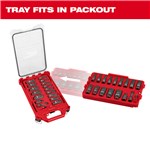 IMPACT SKT 3/8 DR 17PC SAE TRAY SET