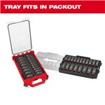 IMPACT SKT 3/8 DR 19PC MM TRAY SET