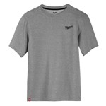 HYBRID WORK TEE - SHORT SLVE GRAY 2X