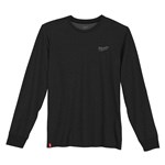 HYBRID WORK TEE - LONG SLVE BLACK 2X