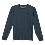 HYBRID WORK TEE - LONG SLVE BLUE 2X