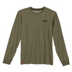 HYBRID WORK TEE - LONG SLVE GREEN 3X