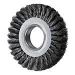 6" KNOT WHEEL BRUSH DOUBLE ROW .012 CS 2