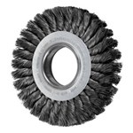 6" KNOT WHEEL BRUSH DOUBLE ROW .016 CS 2