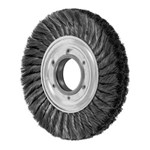 8" KNOT WHEEL BRUSH DOUBLE ROW .012 CS 2