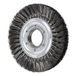 8" KNOT WHEEL BRUSH DOUBLE ROW .016 CS 2