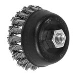 3-1/2 WIRE CUP BRUSH .020 SS 5/8-11 EXT