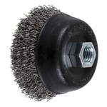 3-1/2 WIRE CUP BRUSH .020 SS 5/8-11 EXT