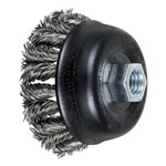 3-1/2 KNOT CUP BRUSH .020 SS 5/8-11 EXT