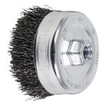 4" CUP BRUSH .020 CS 5/8-11 EXT