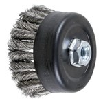 4" KNOT CUP BRUSH .014 SS 5/8-11 EXT