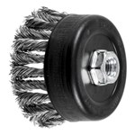 4" KNOT CUP BRUSH .023 SS 5/8-11 EXT