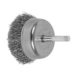 2" SHK MTD CUP BRUSH .010 SS 1/4SHK