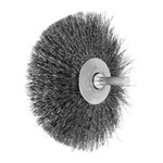 4" MTD FLARED CUP BRUSH .008 CS 1/4SHK