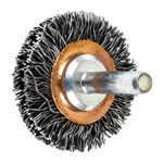 1-1/2 WIRE WHEEL BRUSH .020 CS 1/4SHK