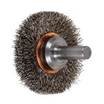 1-1/2 WIRE WHEEL BRUSH .006 SS 1/4SHK