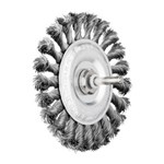 4" KNOT WHEEL BRUSH .014 CS 1/4SHK