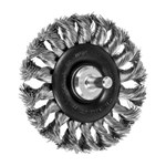 3" .014 SS KNOT WIRE WHEEL (1/4SHK)