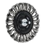 4" KNOT WHEEL BRUSH .014 SS 1/4SHK