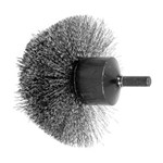 3" CIRCULAR END BRUSH .008 SS 1/4SHK