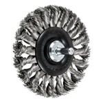 3-1/4 MTD KNOT WHEEL BRUSH .014 SS 1/4