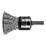 3/4 COATED CUP END BRUSH .010 SS 1/4SHK