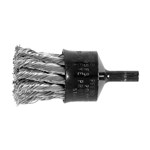 1" .014 SS WIRE END BRUSH 1/4 SHANK