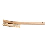 CURVE HNDL SCRATCH BRUSH 3X19 BRASS