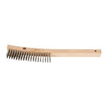 4X19 SS CURVED HANDLE WIRE BRUSH