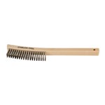 CURVE HNDL SCRATCH BRUSH 4X19 SS