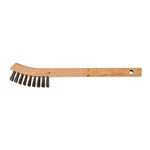 2X19 SS CURVED WOOD HANDLE WIRE BRUSH